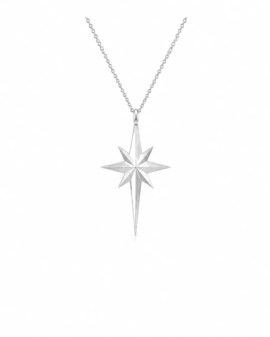 COMPASS ROSE PENDANT - کاین نقره ۹۲۵